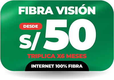 Internet 100% Fibra Óptica Cable Visión Perú