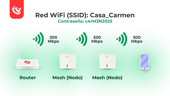 Estructura Red WiFi Mesh Estructura Red Mesh WiFi