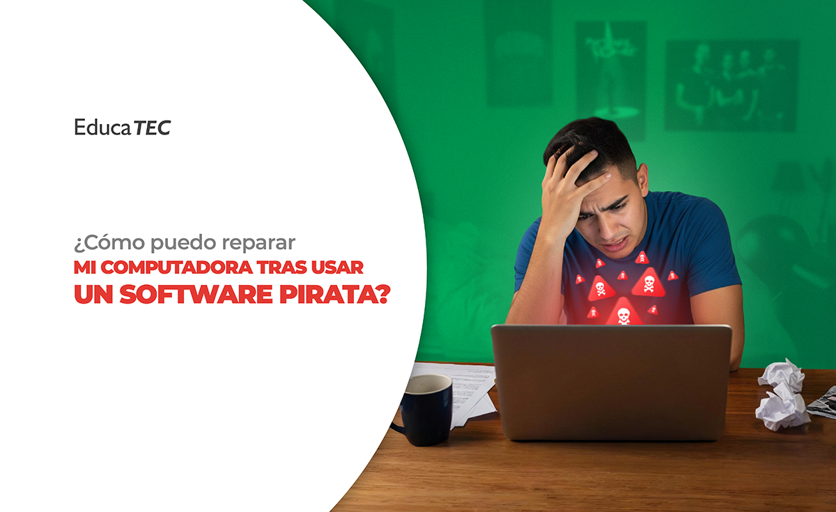 ¿Cómo puedo reparar mi computadora tras usar un software pirata?