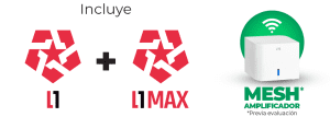 Incluye L1, L1 MAX y 1 MESH*